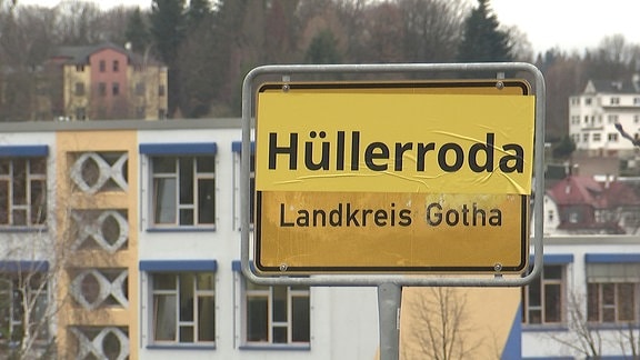 Verkehrsschild "Hüllerroda"