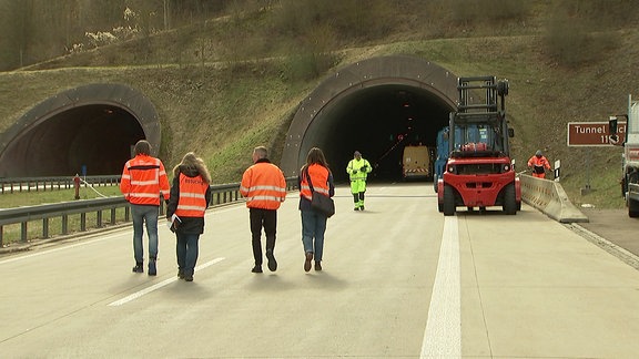 Tunneleingang Eichelberg bei Sanierung