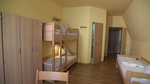 leeres Zimmer in Jugendherberge