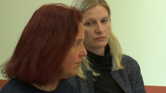 Die Grünen-Fraktionsvorsitzende Astrid-Rothe-Beinlich  und die parlamentarische Geschäftsführerin Madelein Henfling 