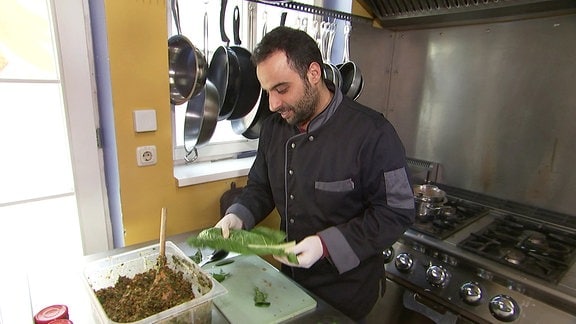 Mahmoud Makhlouf setzt in seiner Küche vor allem auf Thüringer Produkte