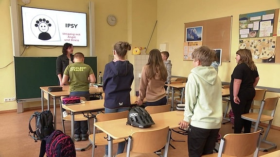 Schulklasse im IPSY-Unterricht