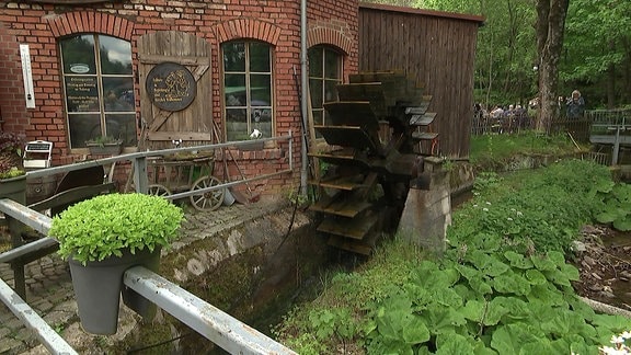 Wasserrad von einer alten Mühle 