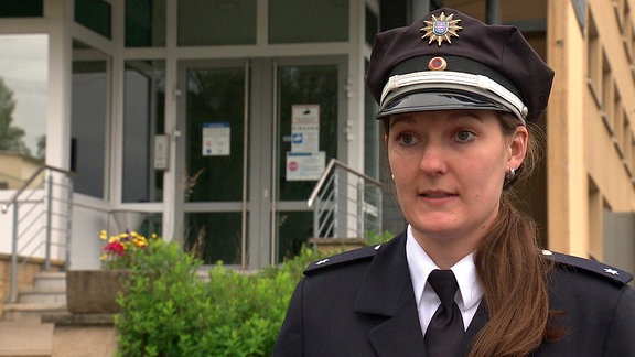 Die Pressesprecherin der Polizeiinspektion Suhl,  Anne-Kathrin Seifert