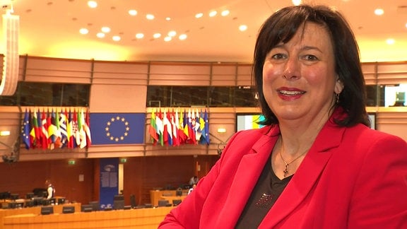 Die Abgeordnete Marion Walsmann im Europaparlament