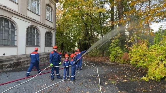 Übung der Jugendfeuerwehren in Sonneberg