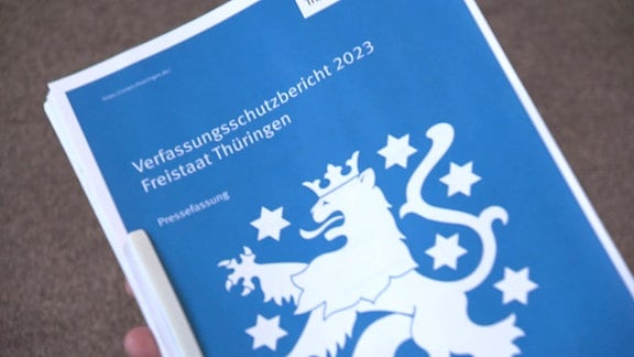 Deckblatt des Verfassungsschutzbericht mit Landeswappen