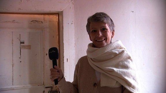 Sandra Voigtmann im Schloss Kromsdorf