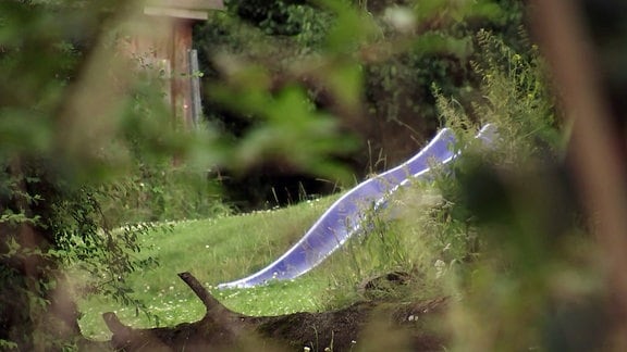 Rutsche auf einem Spielplatz