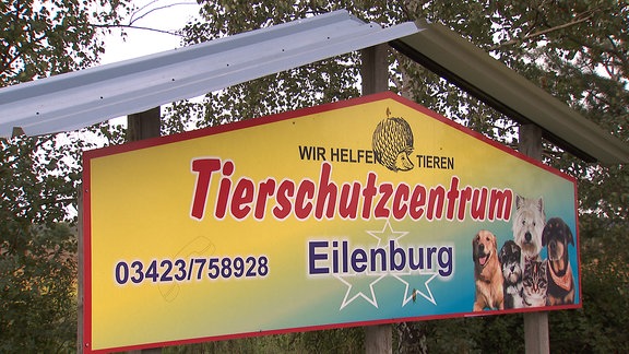 Schild Tierschutzcentrum Eilenburg