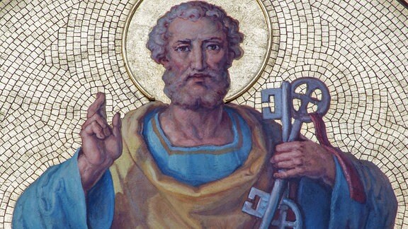 Fresko zeigt heiligen Petrus