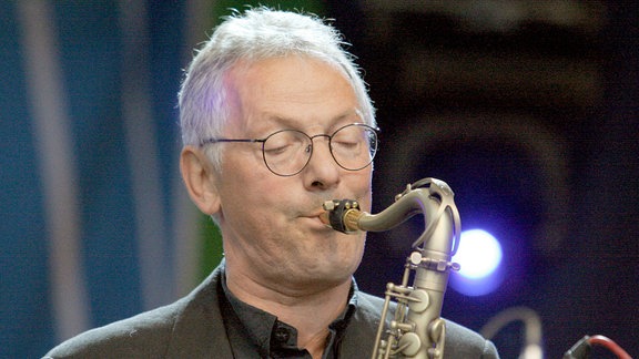 Saxophonist Günther Fischer