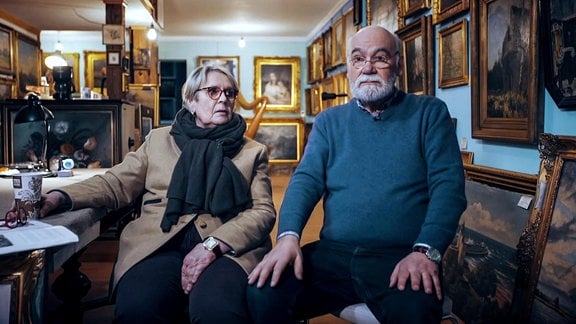 Antiquitätenhändler Bernd Heinrichs und seiner Frau Karin