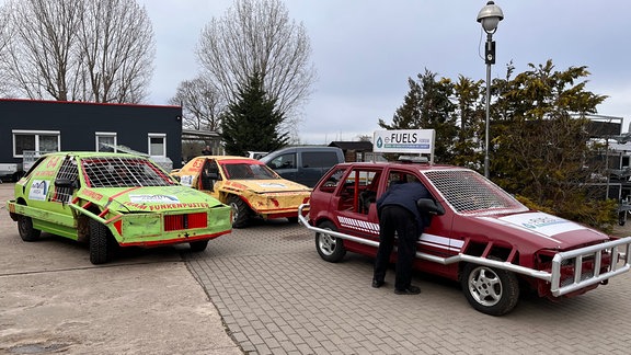 Autos vom Neundorfer Stockcar-Verein