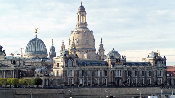 Die Dresdner Frauenkirche nach dem Wiederaufbau
