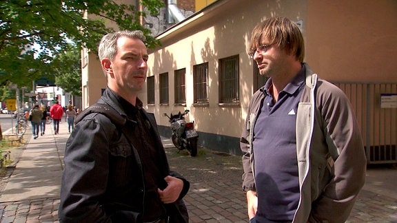 Frank Ebert (links) und Riccardo Barkawitz (rechts) in Berlin