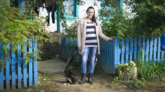 Die 30-jährige Julia Matvienko aus einem ukrainischen Dorf in der Nähe von Kiew hat als Leihmutter gearbeitet.