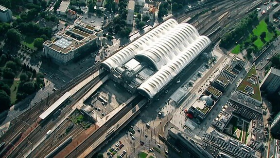 Der Dresdner Hauptbahnhof.