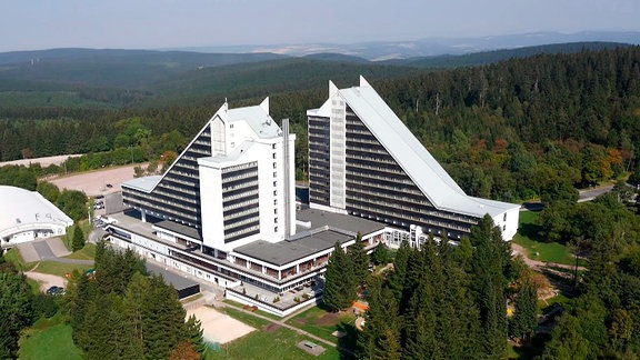Hotel Panorama, Oberhof aus der Vogelperspektive