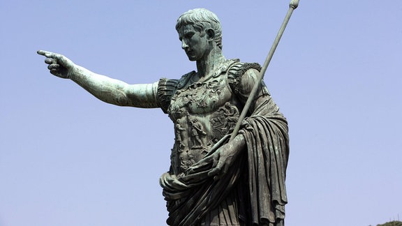 Statue des römischen Kaisers Augustus in Rom