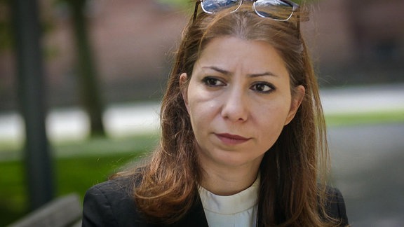 Die syrische Reporterin Luna Watfa