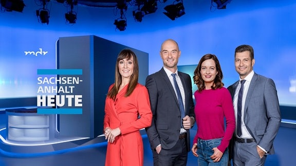 MDR SACHSEN-ANHALT HEUTE - mit den Moderatoren Susi Brandt, Sascha Fröhlich, Janett Eger und Stefan Bernschein