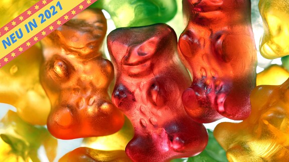 Viele Gummibärchen von Haribo