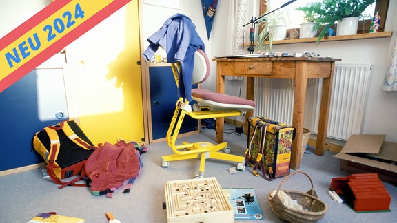 Unordentliches Kinderzimmer