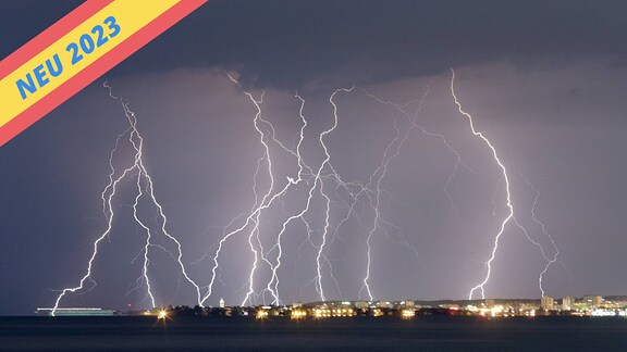 Gewitter über kroatischem Zadar