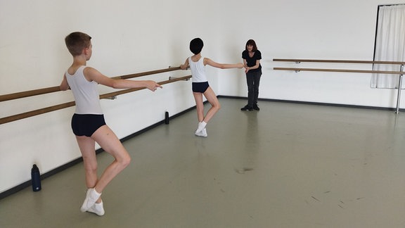 Gustav in der Ballettschule