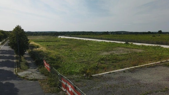 Acker am Stadtrand von Dresden