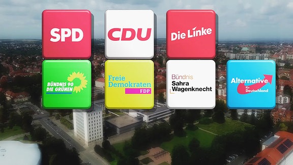 Logos der Parteien