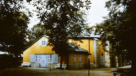 Außenansicht des Goethe-Theaters Bad Lauchstädt.