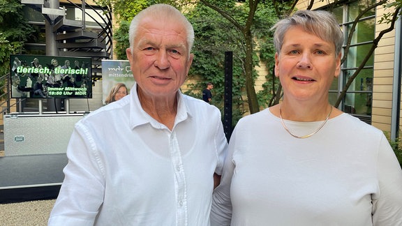 Die Gäste Annette und Hans-Ulrich Rösicke aus Zahna-Elster.