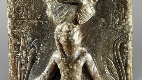 Horus-Stele, Ägyptisches Museum Leipzig Sonderausstellung 2017