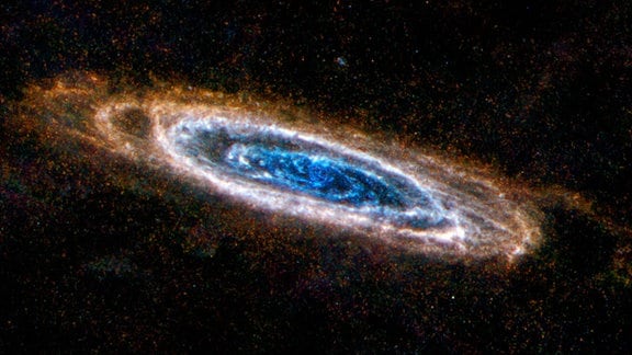 Infrarotaufnahme der Andromeda-Galaxie durch das Herschel-Teleskop