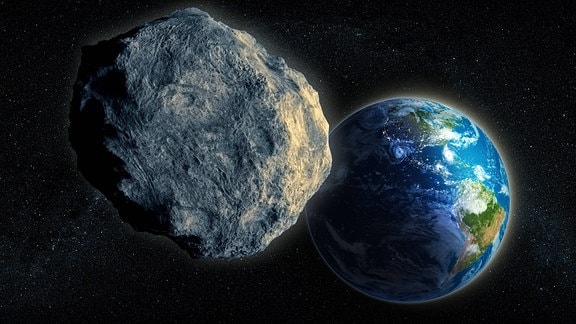 Asteroid vor Erde