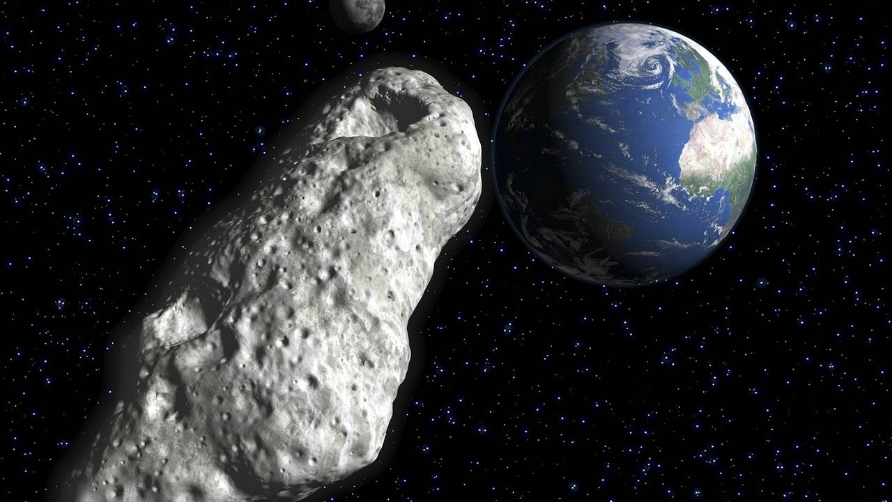 Asteroidengürtel im Weltraum