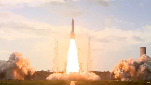 Start der Ariane 6 Rakete der Esa am 9. Juli 2024 in Kourou