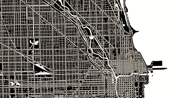 Straßennetz Chicago