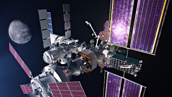 Im Rahmen des Artemis-Programms der NASA ist die Mondorbitalstation Lunar Gateway geplant. 