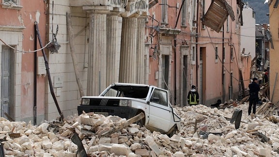 Schäden durch, ein Erdbeben in L Aquila in den Abruzzen, Italien 2009