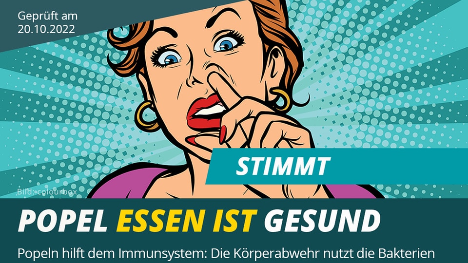 Was Passiert Wenn Man Popel Isst ️ Stimmt: Popel essen ist gesund | MDR.DE