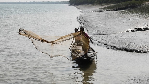 Fischer am Gangesdelta