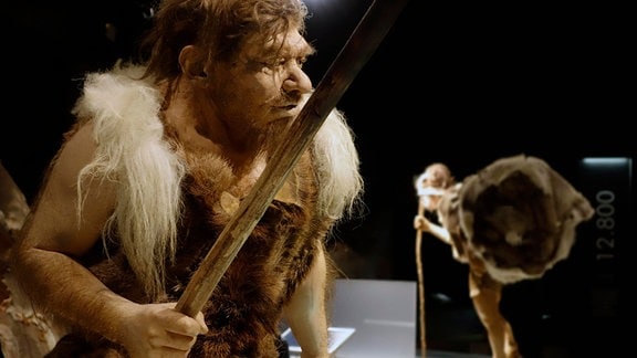 Neandertaler-Jäger im Gallo-Romeins Museum