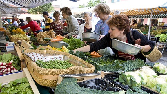 Obst- und Gemüsemarkt, Cours Saleya, Nizza