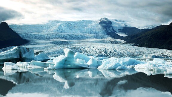 Fjallsarlon, Gletschersee nahe des Jökulsarlon