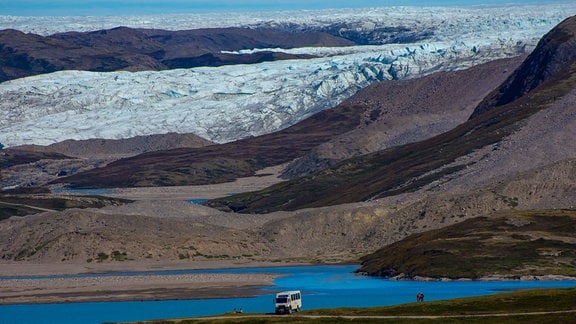 Grönland-Autobus-Tour rund um Kangerlussuaq zum Russelle Gletscher