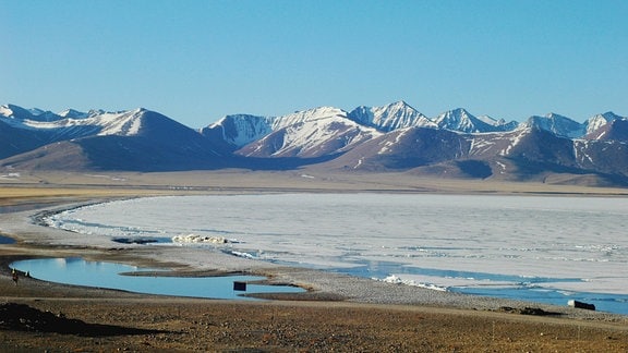 Blick über das Hochland von Tibet.