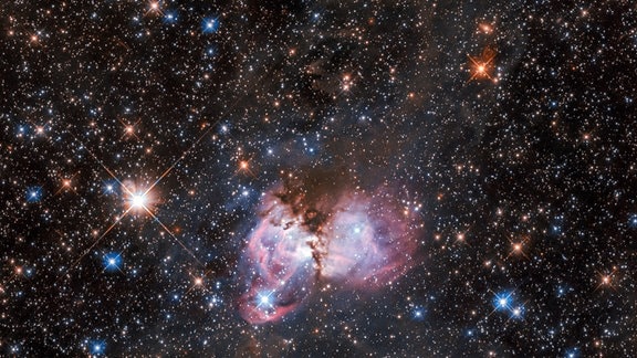 LHA 120-N150, Unterregion des giantischen Tarantula Nebels/ Hubble Kalender - Oktober